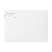 そっと咲くピンクの自然の花束 ラップアラウンドラベル (正面)