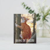 そつるこで猫とツリー写真 ポストカード (スタンド正面)