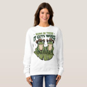 そつるこで着るとシャツの方が悪くなる スウェットシャツ (正面フル)