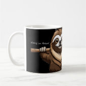 「そつるこで」：スロースの励ましの言葉 コーヒーマグカップ (左)