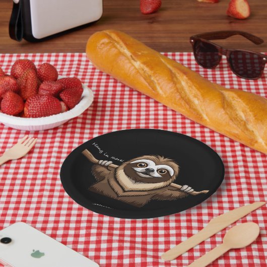 「そつるこで」：スロースの励ましの言葉 ペーパープレート (ピクニック)