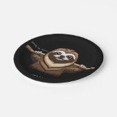 「そつるこで」：スロースの励ましの言葉 ペーパープレート (アングル)