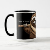 「そつるこで」:スロースの励ましの言葉 マグカップ (左)