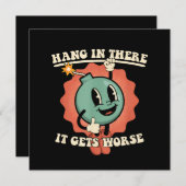 そつるこの中は風刺爆弾が悪おもしろいくなる 招待状 (正面/裏面)