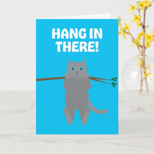 そつるの中に猫グリーティングカード カード (黄色い花)