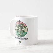 そつるの植つる物ポトスの観葉植物で コーヒーマグカップ (正面左)