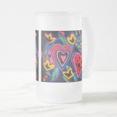 そのおもしろいが恋に落ちること フロストグラスビールジョッキ (正面右)