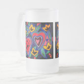 そのおもしろいが恋に落ちること フロストグラスビールジョッキ (正面左)