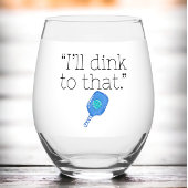 そのおもしろいピックボールのパドル&ボールに行くよ ステムなしワイングラス