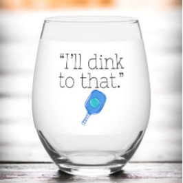 そのおもしろいピックボールのパドル&ボールに行くよ ステムなしワイングラス