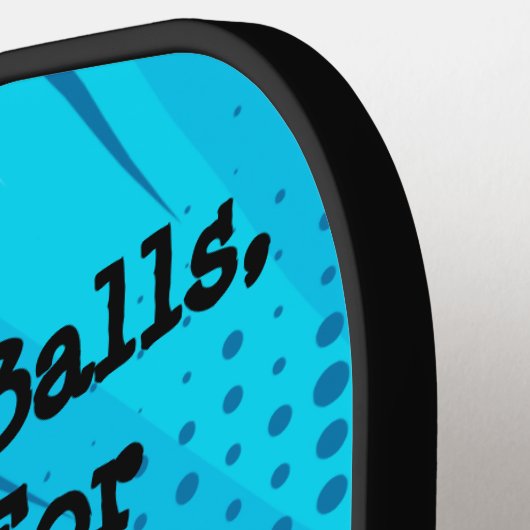 そのおもしろいボールを捕カッコいいまえる漫画 ピックルボールラケット (左詳細)