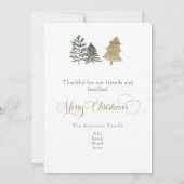 そのおもしろい年のクリスマスカードの一つ シーズンカード (裏面)