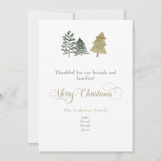 そのおもしろい年のクリスマスカードの一つ シーズンカード (裏面)