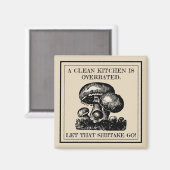 そのおもしろい椎茸をキノコのパンに行かせろカスタムう マグネット (正面/裏面)