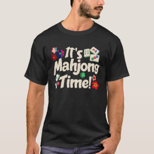 そのおもしろい麻雀タイムマージャンボードゲーム中国の Tシャツ