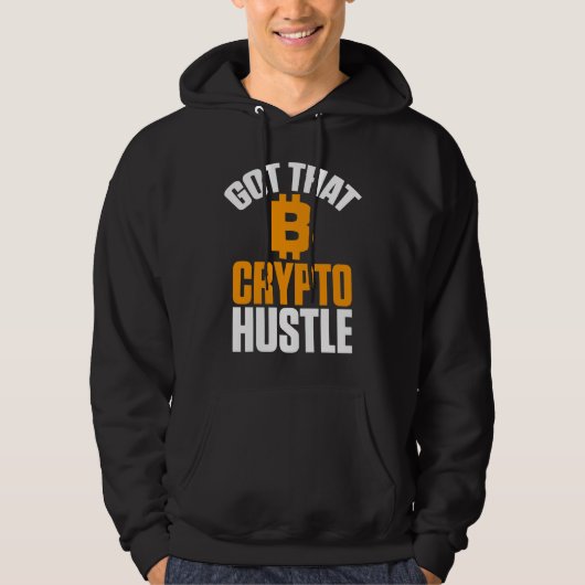 そのおもしろいCrypto Hustle Bitcoin BTC パーカ (正面)