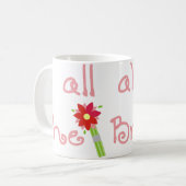 そのすべてに約花嫁のマグ コーヒーマグカップ (正面左)