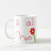 そのすべてに約花嫁のマグ コーヒーマグカップ (左)