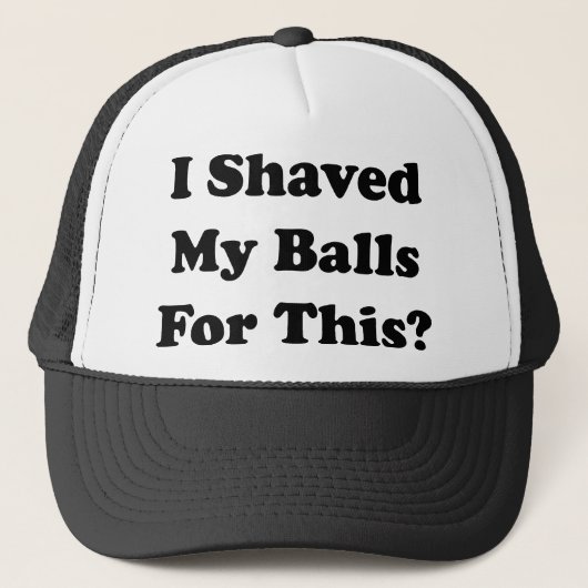 そのために私はボールを削った キャップ (正面)