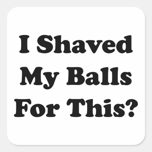 そのために私はボールを削った スクエアシール (正面)