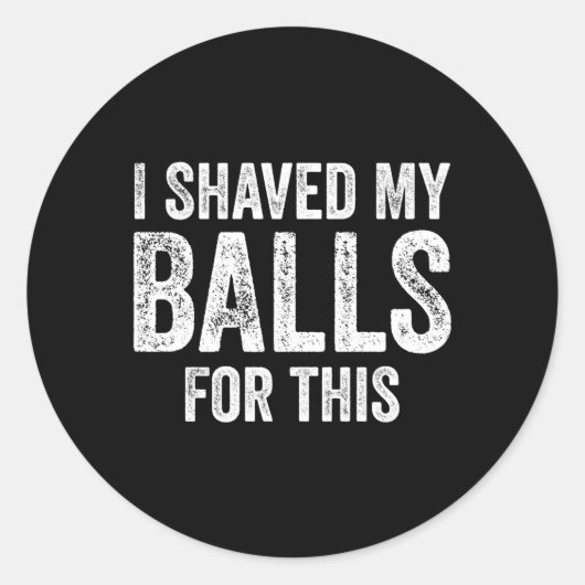 そのために私はボールを削った ラウンドシール (正面)