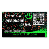 「そのための資源がある」 - CTFOD磁気 マグネット名刺 (正面)