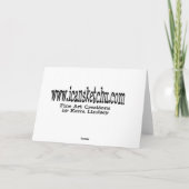 そのつる勇気付けられる紙グリーティングカード カード (裏面)