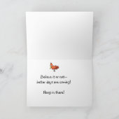 そのつる勇気付けられる紙グリーティングカード カード (内部)