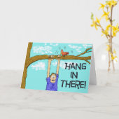 そのつる勇気付けられる紙グリーティングカード カード (黄色い花)