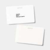 そのとおり、私は採血技師です バッジ (正面＆裏面)