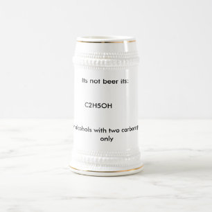 そのないビール: 、警告するC2H5OH: アルコールのため… ビールジョッキ