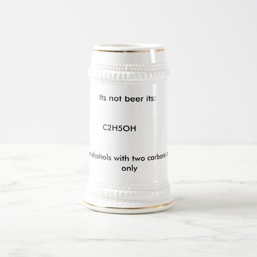 そのないビール: 、警告するC2H5OH: アルコールのため… ビールジョッキ (中央)