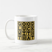 そのの幸運、皮肉な願い コーヒーマグカップ (左)