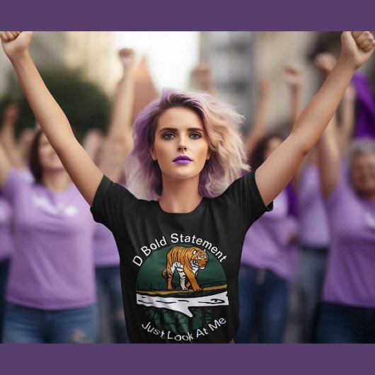 そのはっきりした発言は私を虎の愛好家を見て Tシャツ