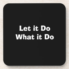 「そのままに」ハード プラスチック コースター