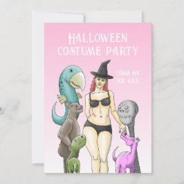 そのままのあなたでハロウィンパーティーに来て 招待状