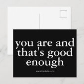 そのままのあなたで十分に価値がある ポストカード (正面/裏面)