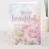 そのままのあなたは美しい 名言 カード (正面)