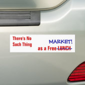 "そのような事無し"のアンチ資本家のバンパーステッカー バンパーステッカー (車上)