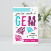 そのような宝石教室のバレンタインデーのカード 招待状 (スタンド正面)