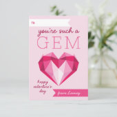 そのような宝石教室のバレンタインデーのカード 招待状 (スタンド正面)