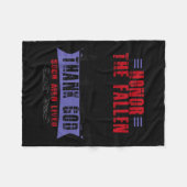 そのような落ちた人が生きた神を敬いなさい フリースブランケット (正面(横))