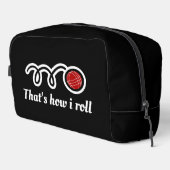 そのようにして私は転がおもしろいトラベルバッグ ドップキット (右コーナー)