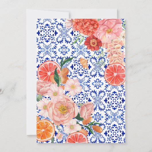 そのアモーレそのパスタブライダルシャワーゲームカード 招待状 (裏面)