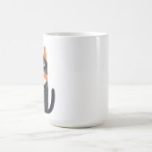 そのイラストレーションは可愛い子猫を描いている コーヒーマグカップ (中央)