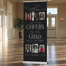 そのエレガント後、写真コラージュ卒業パーティー 伸縮バナー