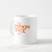 そのカボチャスパイスの生命秋の秋の季節的なかわいい コーヒーマグカップ (正面左)