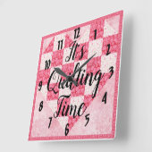 そのキルティングの時間 スクエア壁時計 (傾斜)