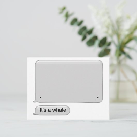 そのクジラ ポストカード (スタンド正面)