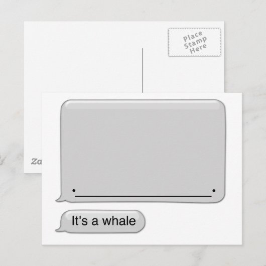 そのクジラ ポストカード (正面/裏面)